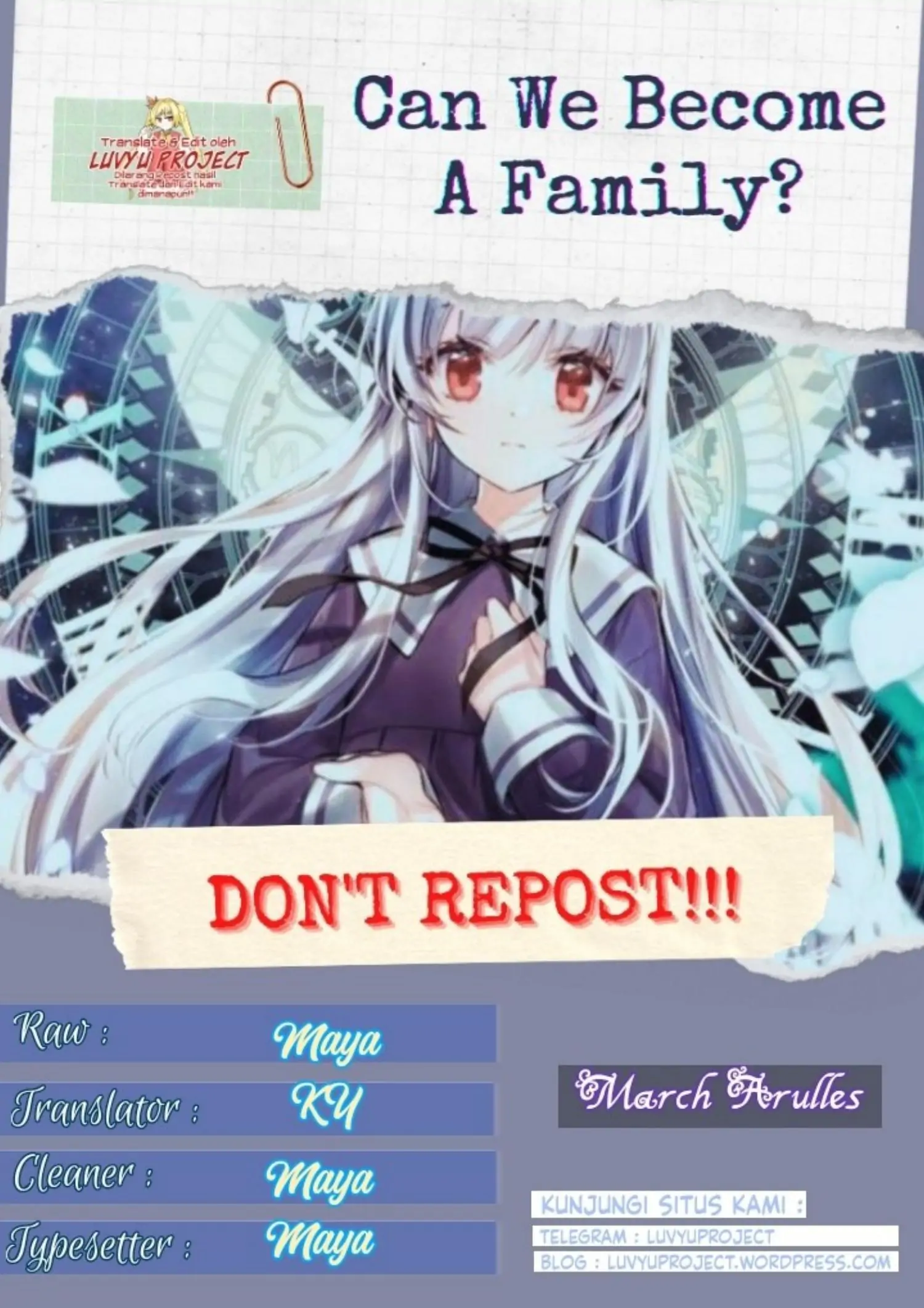 Can We Become a Family? [Luvyu Project]-Chapter 1